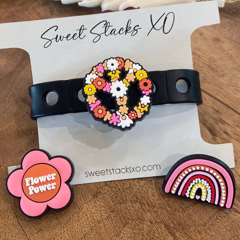 Stay Groovy Peace Jelly Bracelet